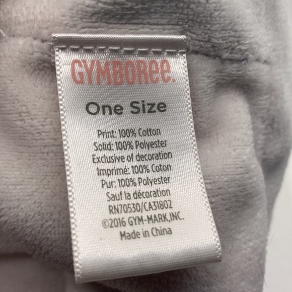 Gymboree White Bear Lovey Security Blanket Red Blue Polka Dot Floral - Picture 4 of 8